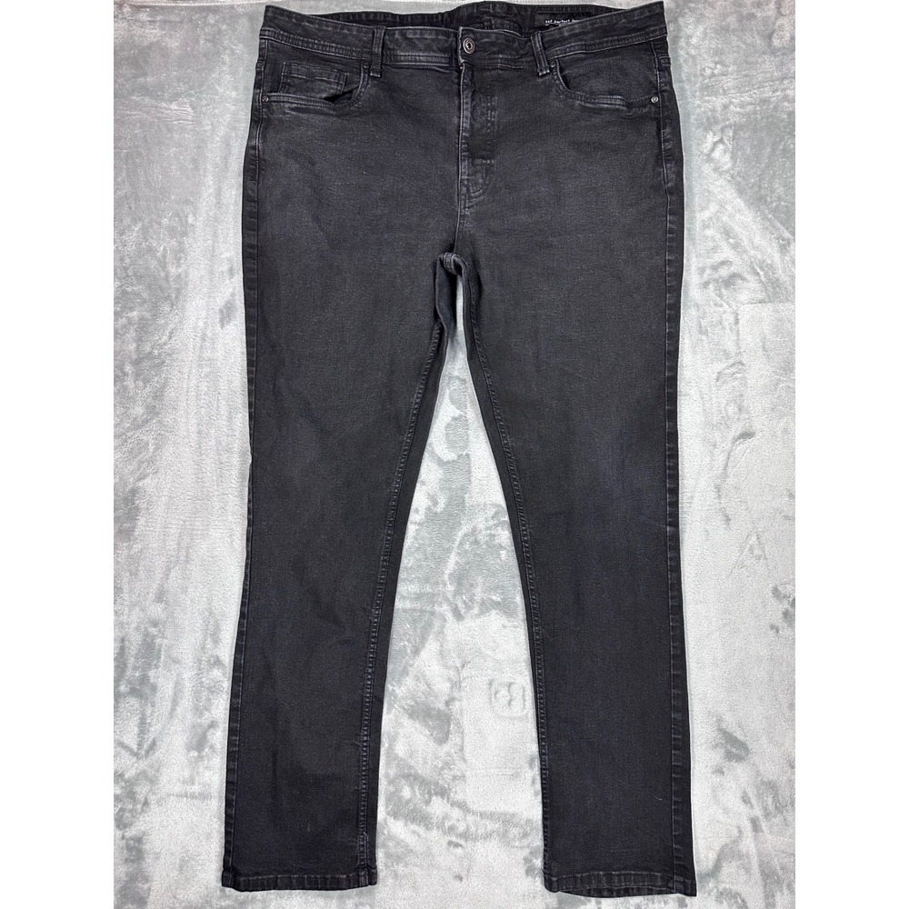 The Perfect Jean NYC Slim Fit‎ Mens Black Denim Jeans 42x34 JUXTIBBDT34